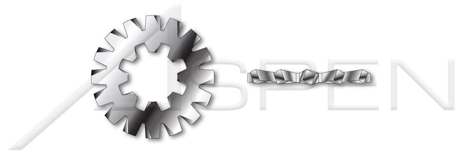 5000pcs #6 Stainless Steel Tooth Lock Washers - Internal & External Tooth for Automotive, Machinery & DIY Projects - Secure Fastening Solution