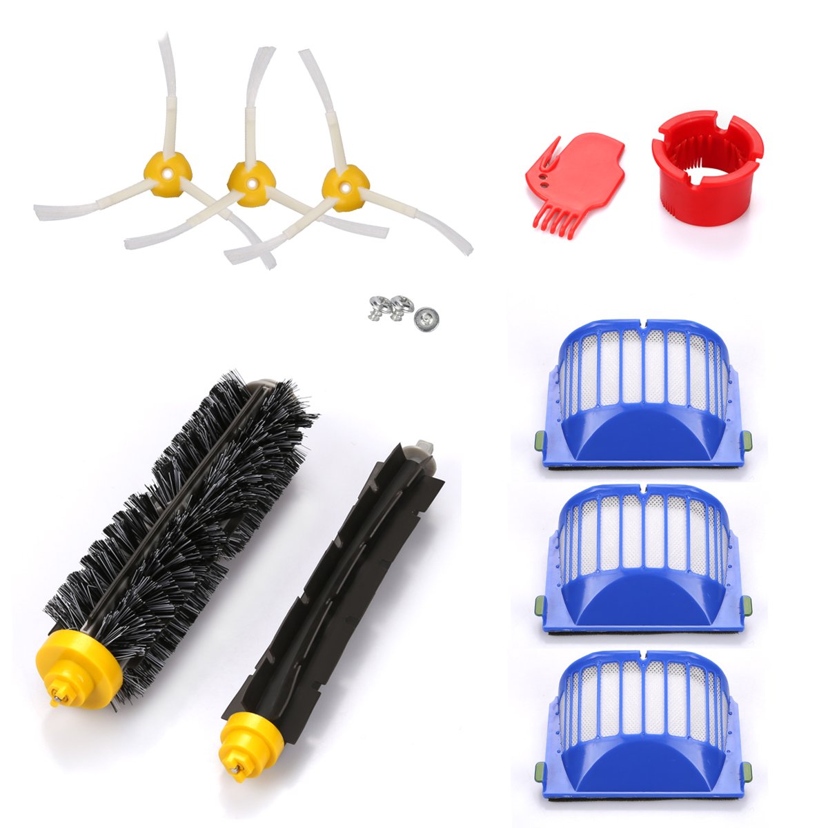 Original Roomba 500 600 610 620 650 Series Replacement Parts - Compatible with iRobot Vacuum Cleaner - Perfect for Filters, Brushes, Wheels & Maintenance