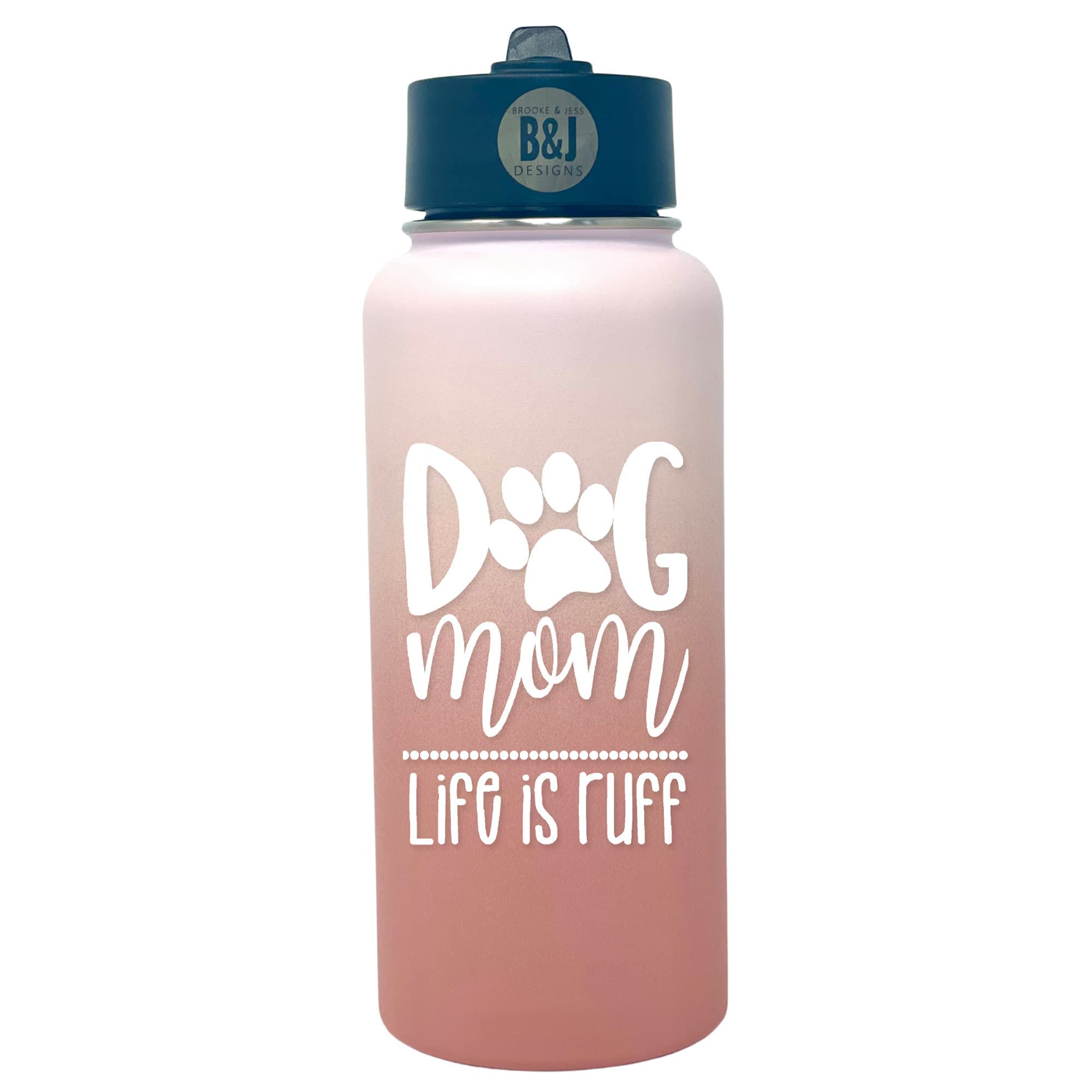 Insulated Dog Mom Tumbler - Best Coffee Mug for Dog Lovers - Perfect Gift for Women (Christmas, Birthday, New Dog Owner) - Great for Home, Office & Travel Use