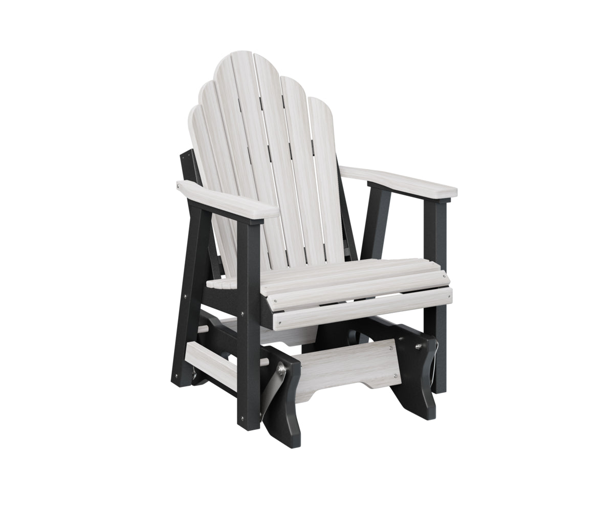 Berlin Gardens Cozi Back Single Glider - Comfortable Outdoor Rocking Chair for Patio, Porch & Garden Relaxation | Perfect for Reading, Lounging & Enjoying Nature