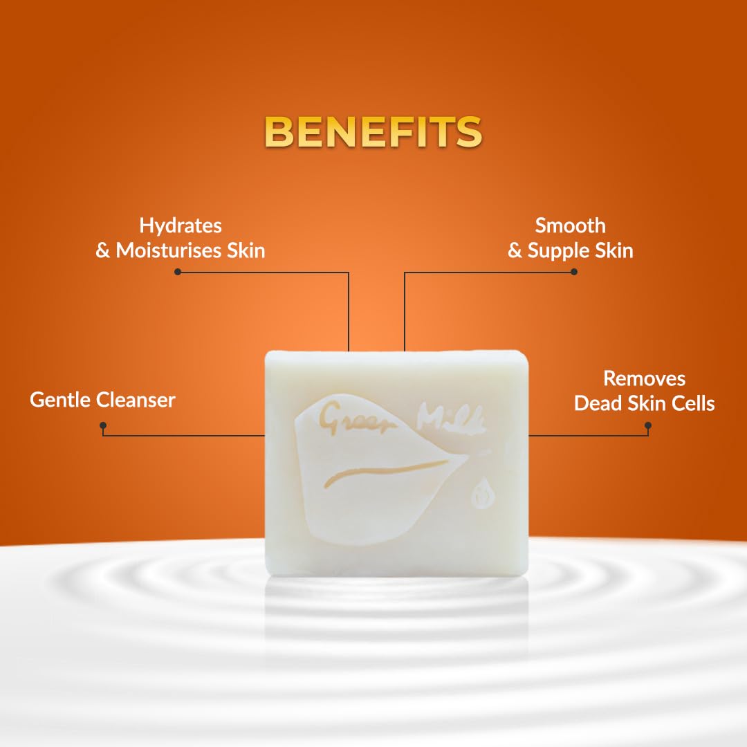 Organic Goat Milk Soap with Green Tea Extract - Pack of 2 Bars | Moisturizing & Gentle for Sensitive Skin | Perfect for Daily Face & Body Cleansing, Spa Days & Gift Giving