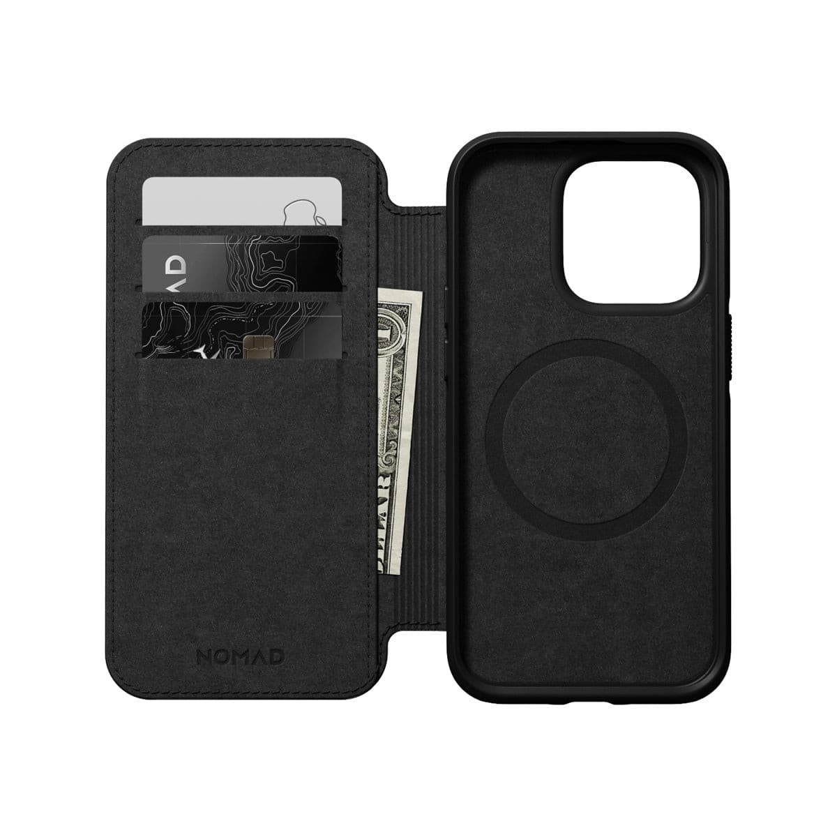 Premium Genuine Leather iPhone 14 Pro Case - Slim Protective Folio Cover with Card Slots | Business & Travel Essential | Perfect for Office Professionals & Frequent Flyers