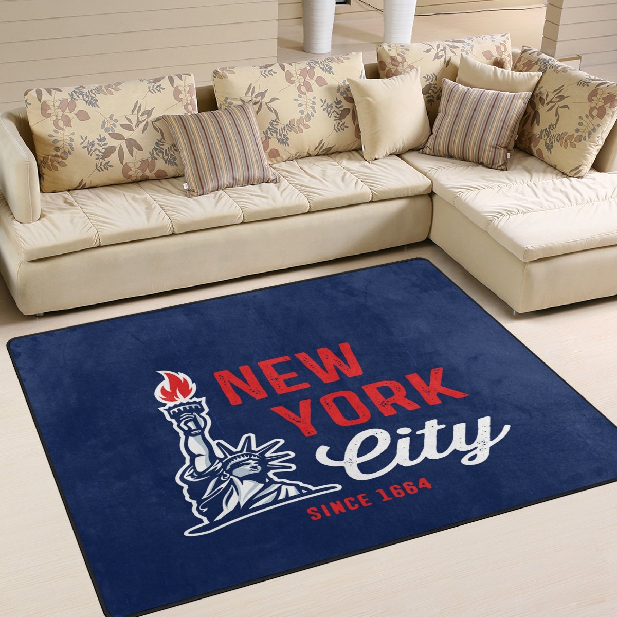 ALAZA New York City Statue of Liberty Area Rug - 5'3