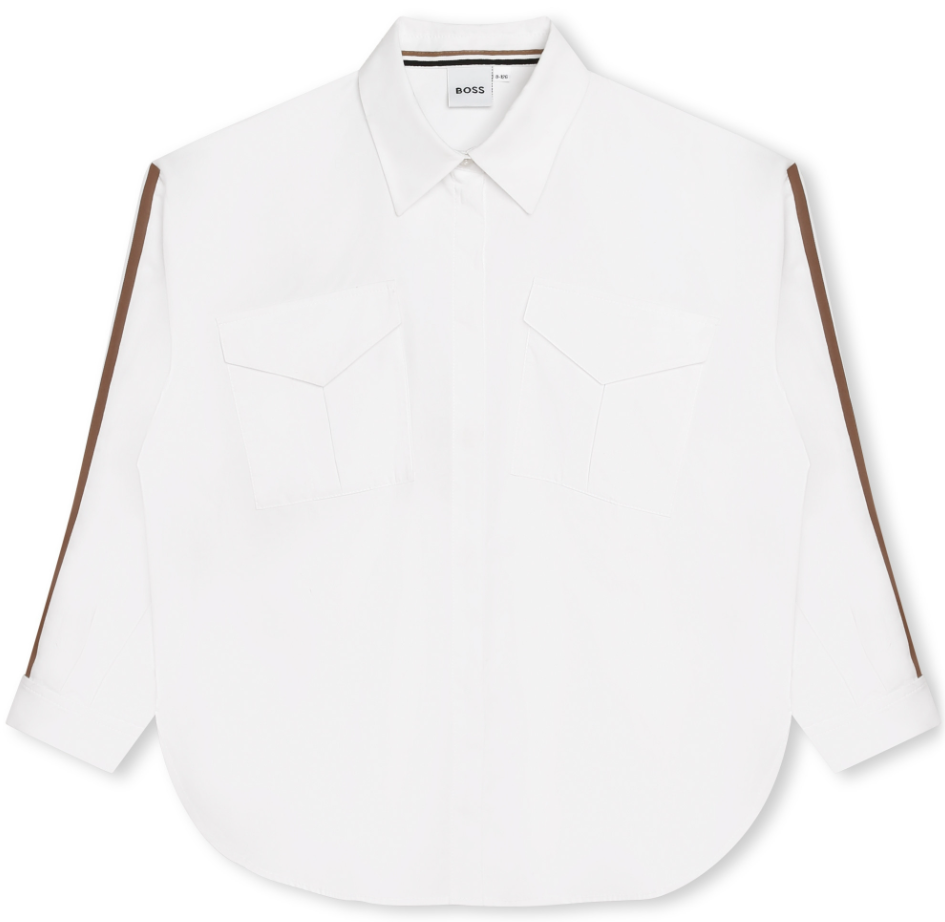 HUGO BOSS Men's Slim Fit Dress Shirt - Size 10 16A - Premium Cotton Business Casual Shirt for Office, Meetings & Formal Events
