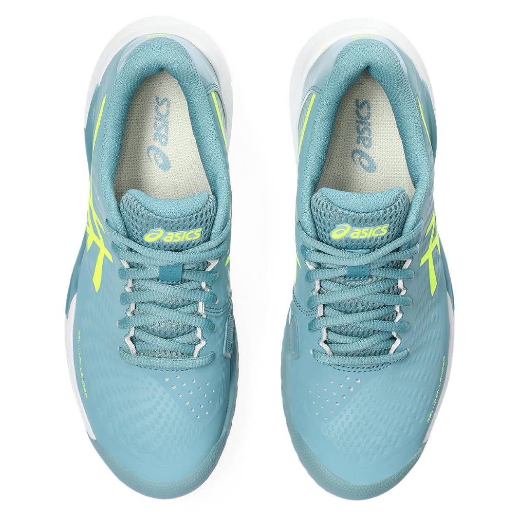 ASICS Gel Challenger 14 Women's Tennis Shoes - Lightweight & Supportive Court Sneakers for Women (Blue/Yellow) | Perfect for Competitive Matches & Daily Training