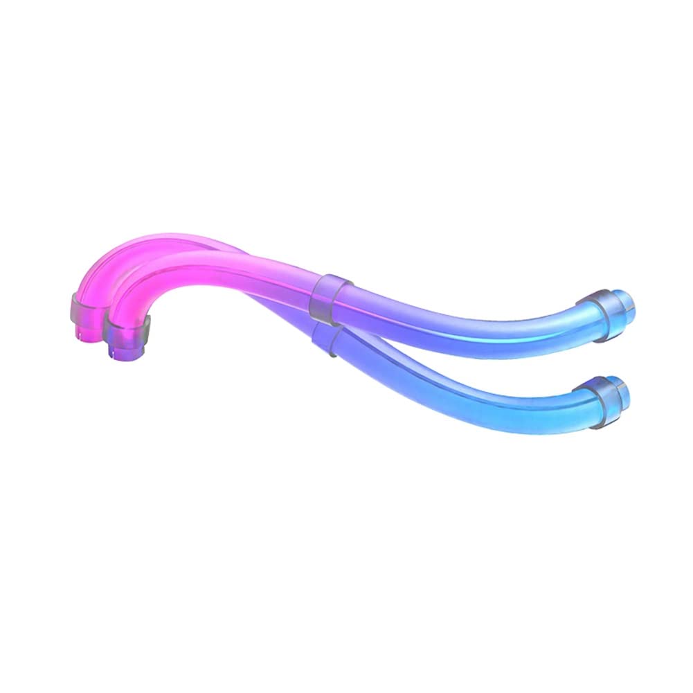 XIDIT 2-Piece LED Tube Sleeve for CPU Liquid Cooler - 5V 3-Pin ARGB Motherboard Sync, Soft Tube AIO Lighting Kit - White PC Case Mod for Gaming Rigs & Custom Builds (Perfect for RGB Enthusiasts & Streamer Setups)
