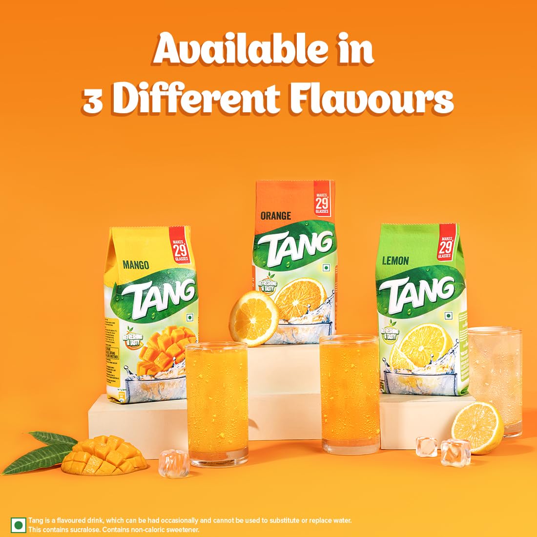 Tang Mango Instant Drink Mix Powder - 500g (Pack of 2) | Refreshing Tropical Flavor | Perfect for Iced Tea, Smoothies & Summer Beverages