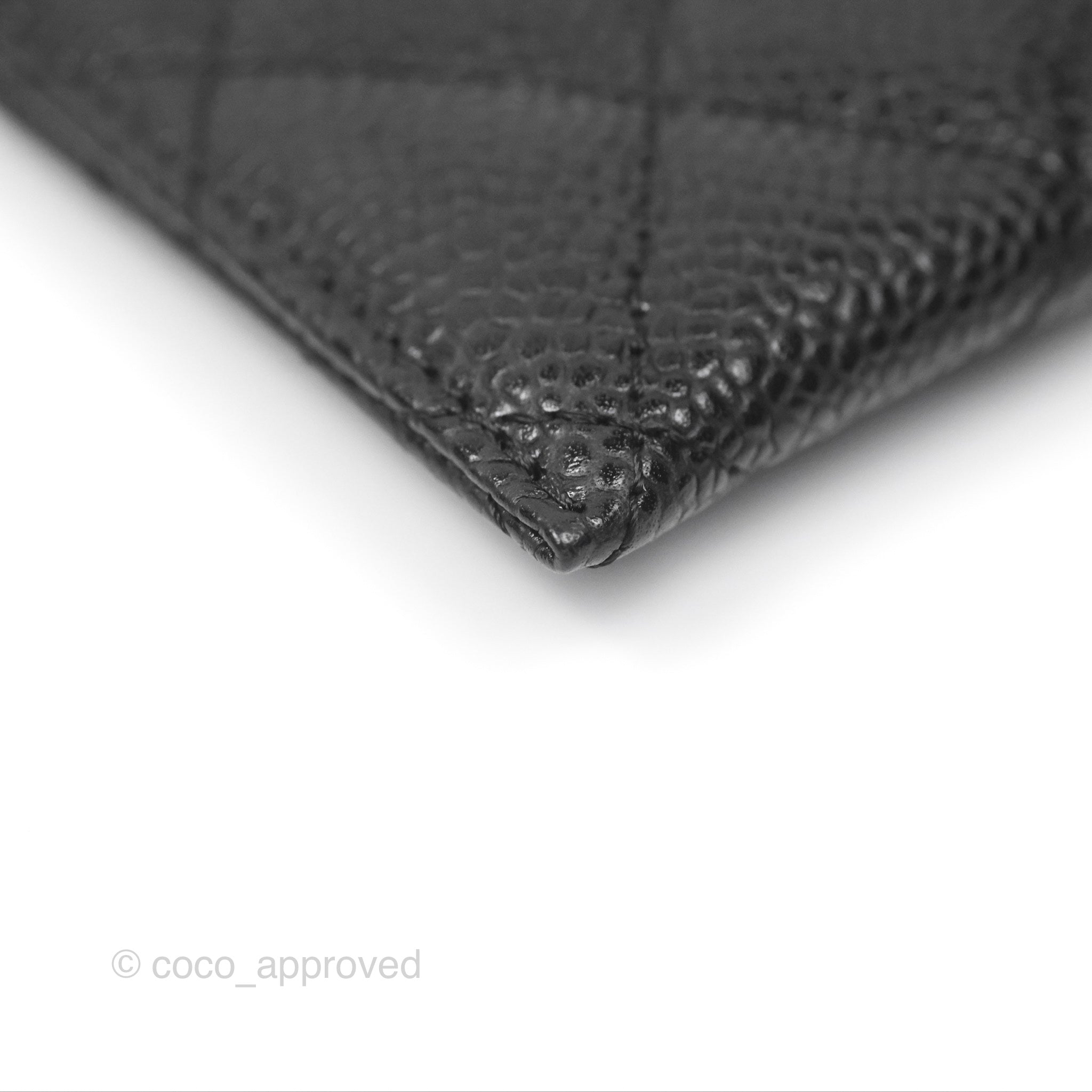 Chanel Classic Flat Card Holder in Black Caviar Leather with Gold Hardware - Perfect for Everyday Use & Luxury Gift Giving