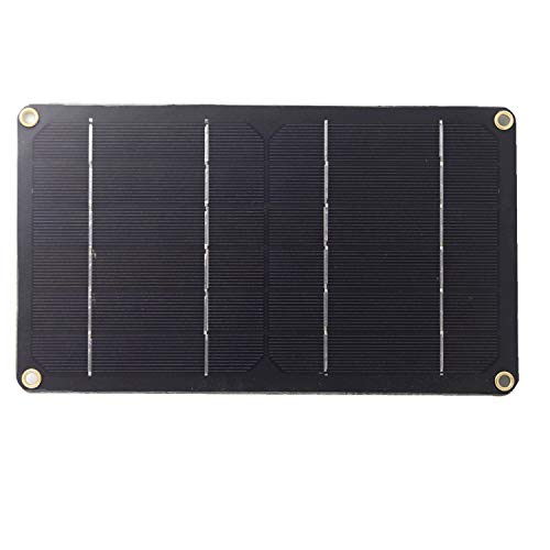 6V 6W Monocrystalline Solar Panel - High Efficiency DIY Kit for LED Lights, Camping, Hiking, Outdoor Travel | Portable Power Charger for Phones & Cars | Perfect for Emergency, RV, Boat & Off-Grid Use