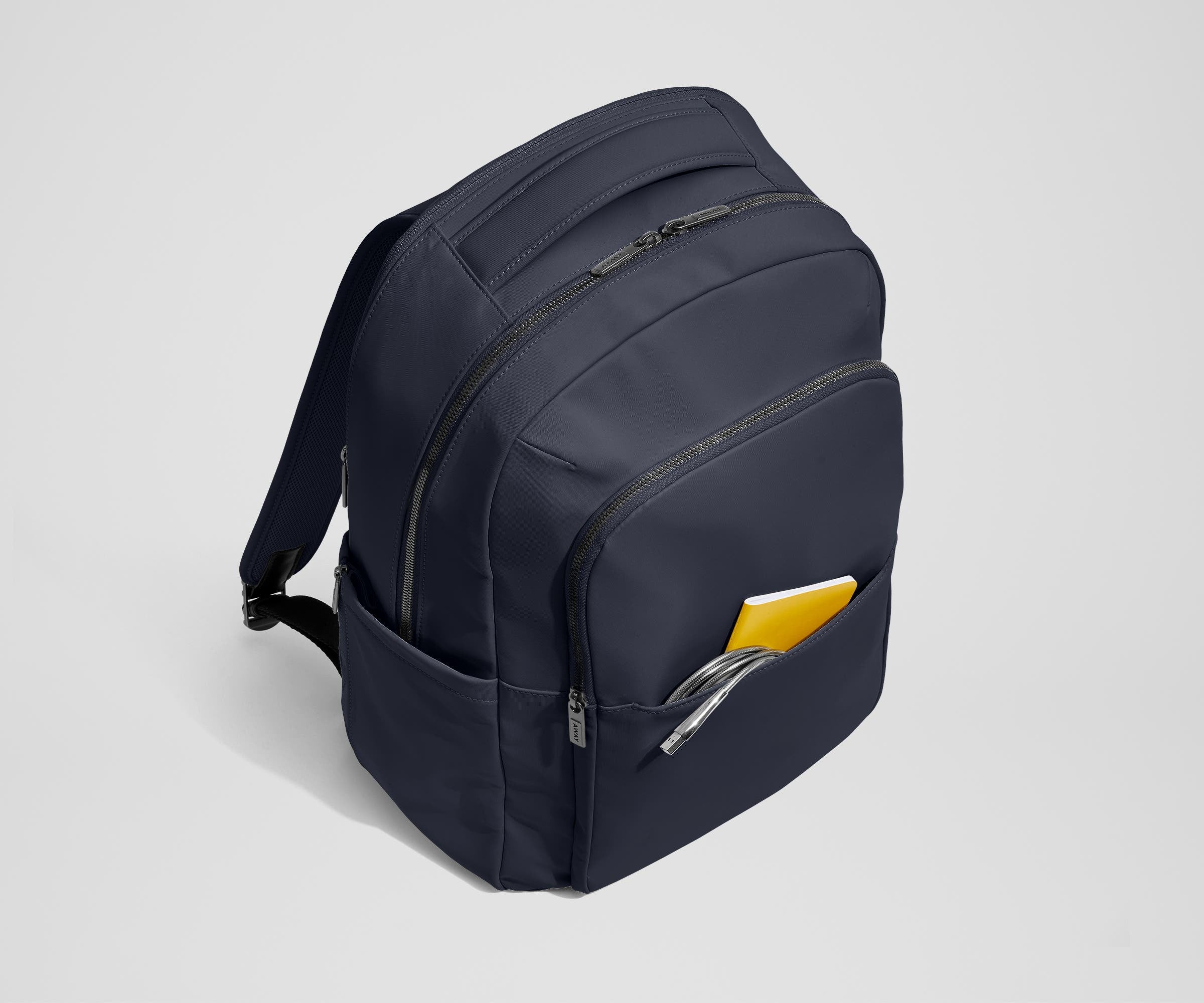 Premium Navy Blue Commuter Backpack for Men & Women - Waterproof Laptop Bag with USB Charging Port - Perfect for Work, Travel & Daily Use