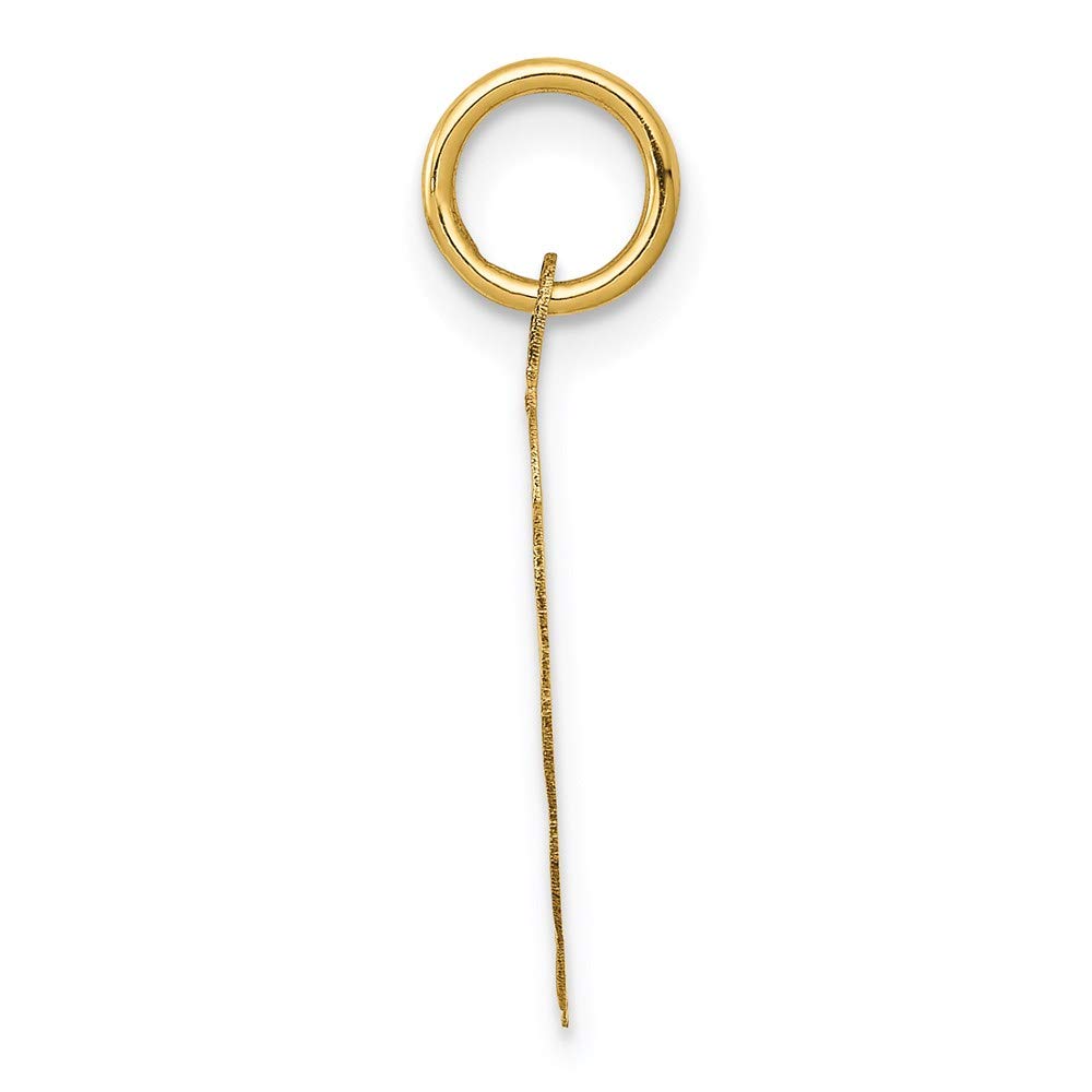The Black Bow 14k Yellow Gold Special Aunt Disc Charm Pendant, 16mm - Perfect for Gifting, Jewelry Collections, and Special Occasions