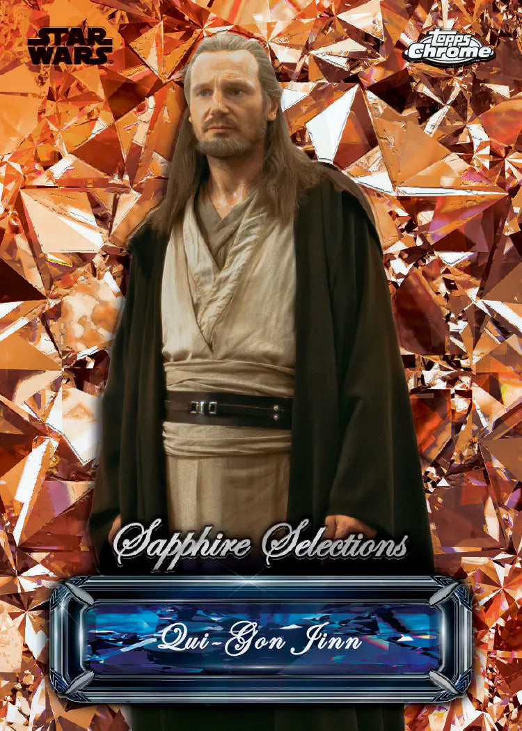 Topps Star Wars Chrome Sapphire Edition 2024 Hobby Box - Limited Edition Collectible Trading Cards for Fans & Investors - Perfect for Display, Trading, and Gifting