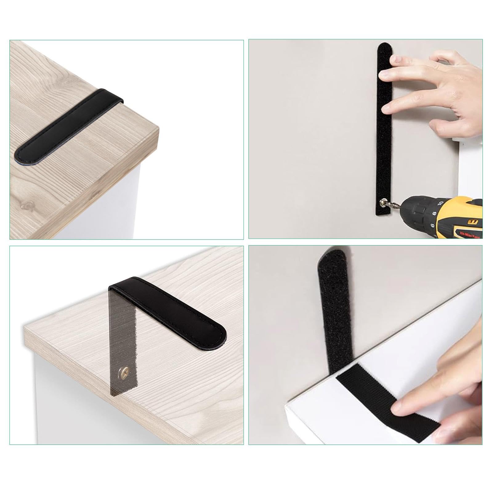 Anti-Tip Furniture Straps & Wall Anchors - Heavy Duty Child Safety Straps for Dressers, Wardrobes & Tables - Secure Furniture to Wall for Baby Proofing & Earthquake Safety