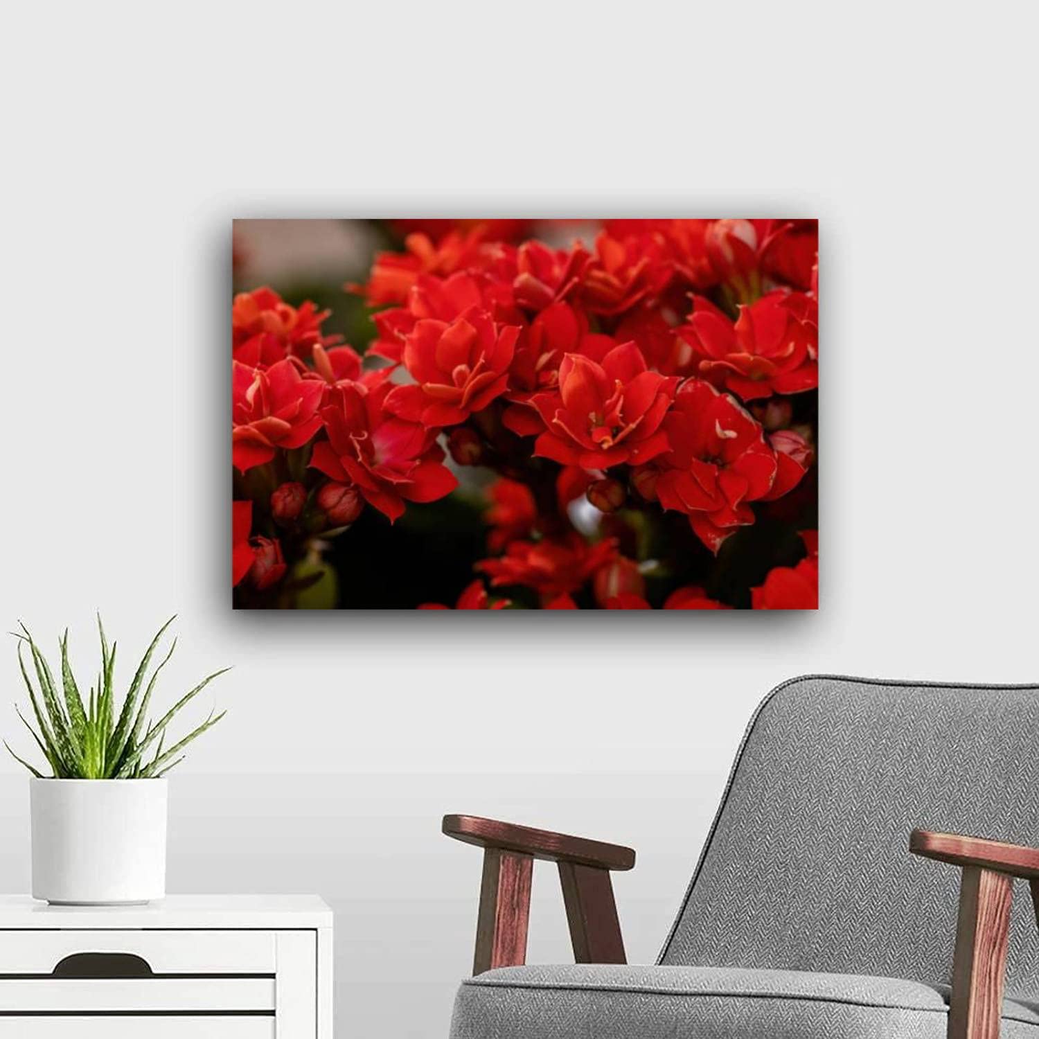 Framed Flaming Katy Wall Art Canvas Painting - Modern Home Decor for Bedroom, Living Room, Kitchen & Office | Perfect for Housewarming Gifts & Interior Design