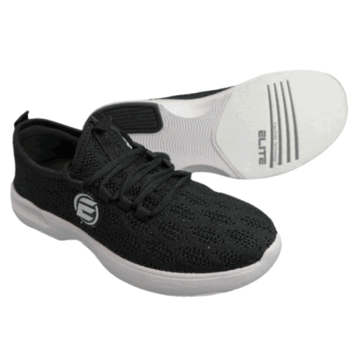 ELITE Women's Kona Black Bowling Shoes - Professional Comfort for League & Tournament Play - Perfect for Bowling Enthusiasts & Casual Players