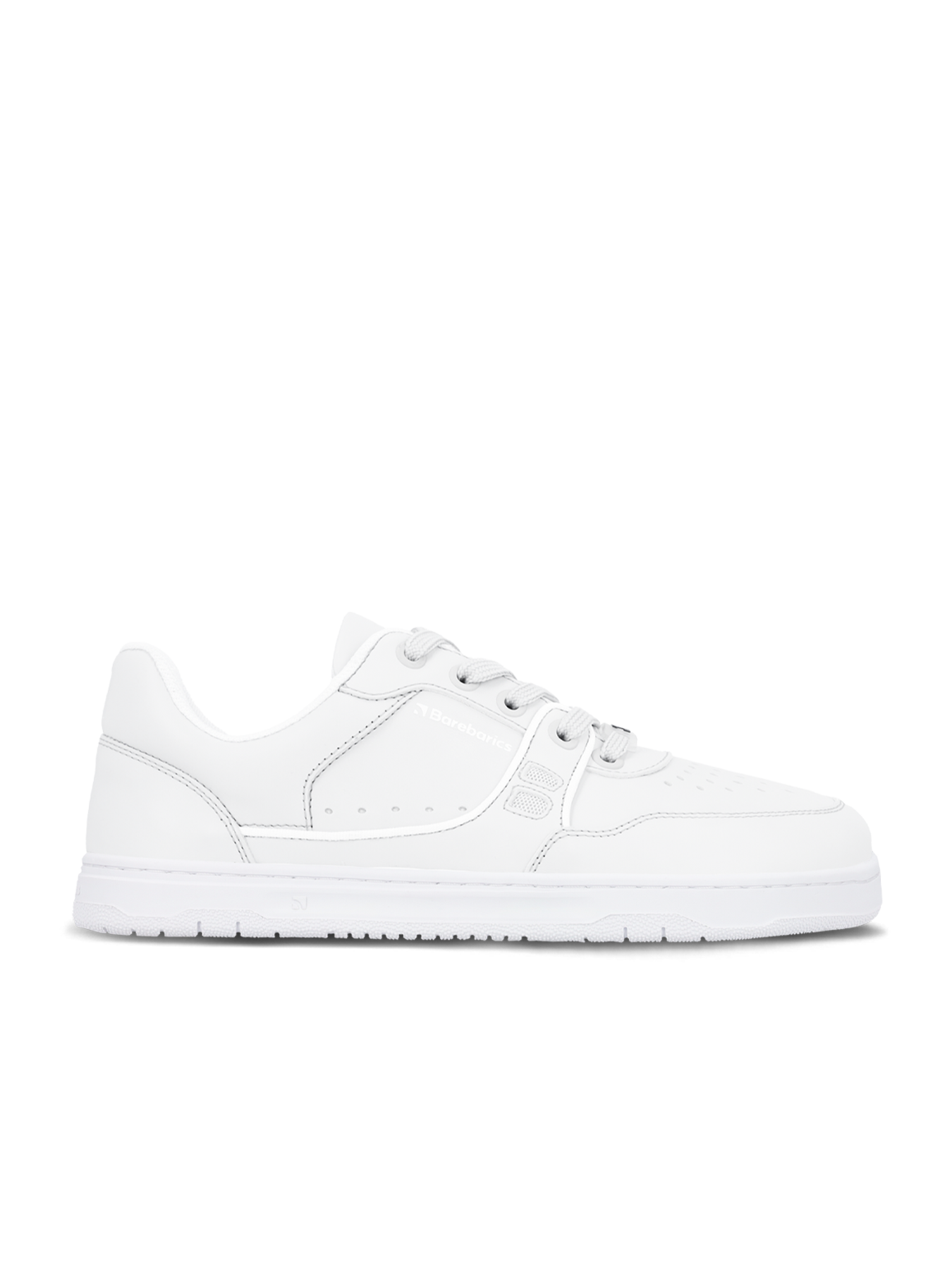 Barefoot Sneakers Barebarics Arise All White - Minimalist Running Shoes for Natural Movement & Gym Workouts