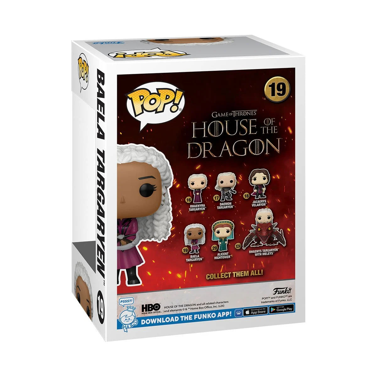 House of the Dragon Baela Targaryen with Crossbow Funko Pop! Vinyl Figure #19 - Collectible Game of Thrones Merchandise for Display & Gifting