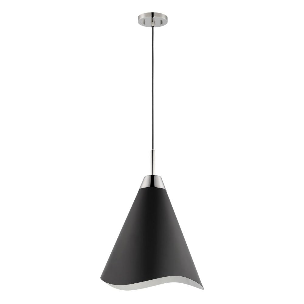 Nuvo Tango Mid-Century Modern 1-Light Small Pendant Light Fixture - 16