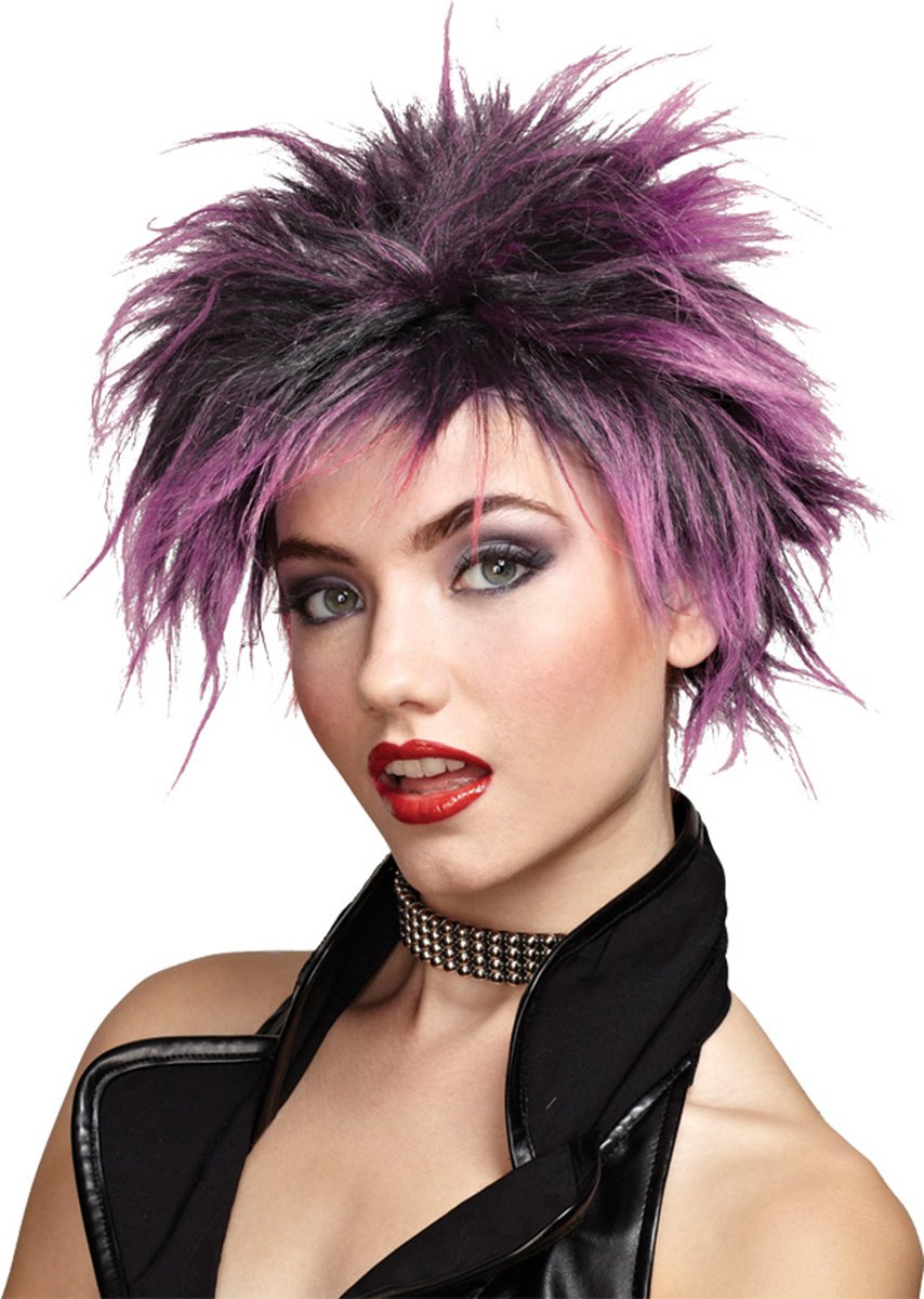 Pink Punker Chick Wig for Women - Soft & Stylish Synthetic Hair Cosplay Wig for Halloween, Parties, and Costume Events
