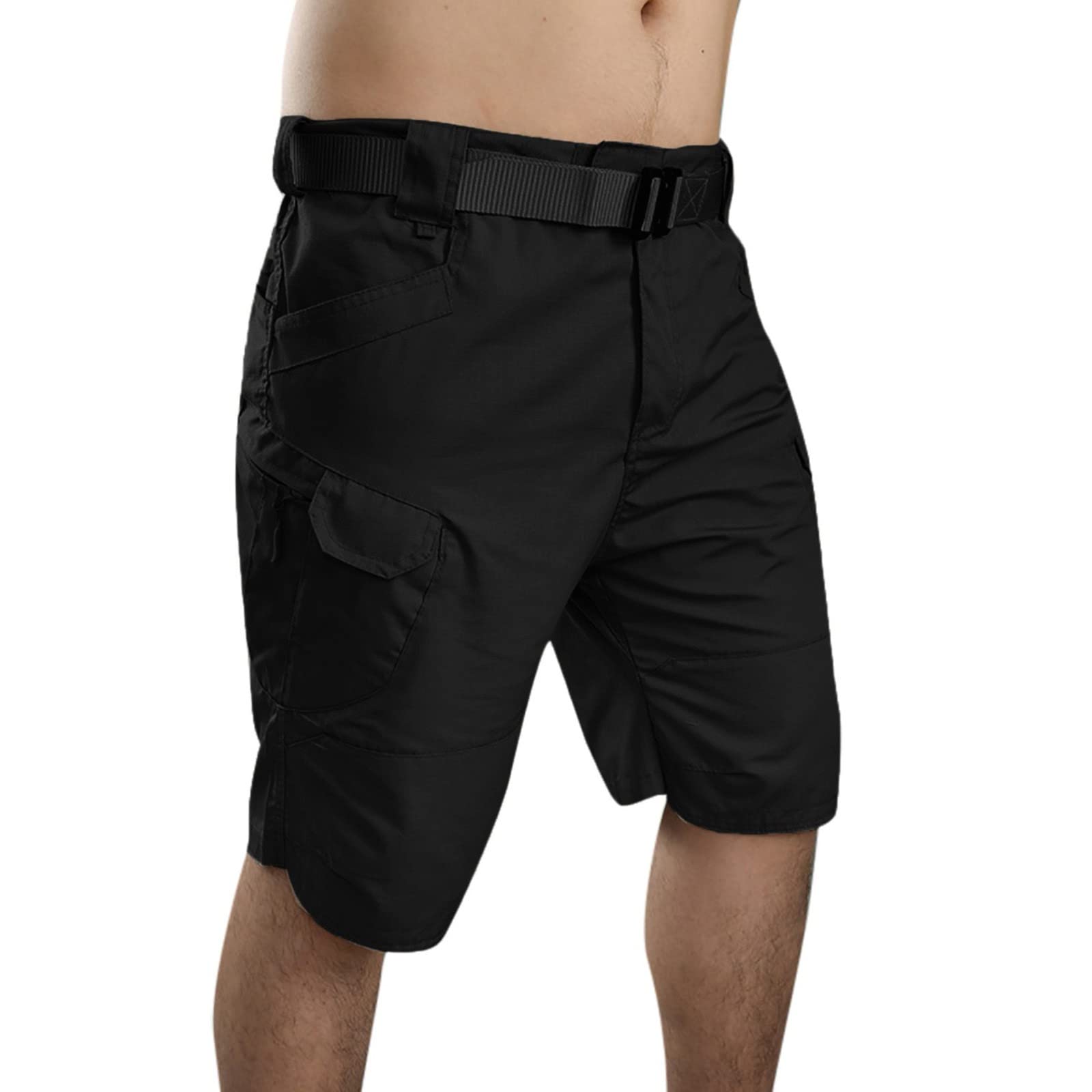 **Men's Athletic Cargo Shorts with Pockets - Lightweight Breathable Outdoor & Summer Shorts for Running, Hiking, Gym & Casual Wear**