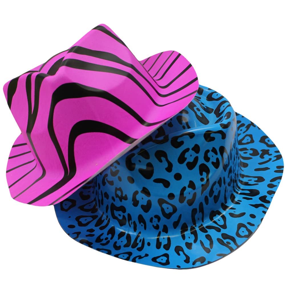 Neon Party Hats 24 Pack - 80s Gangster Hats for Costume Parties