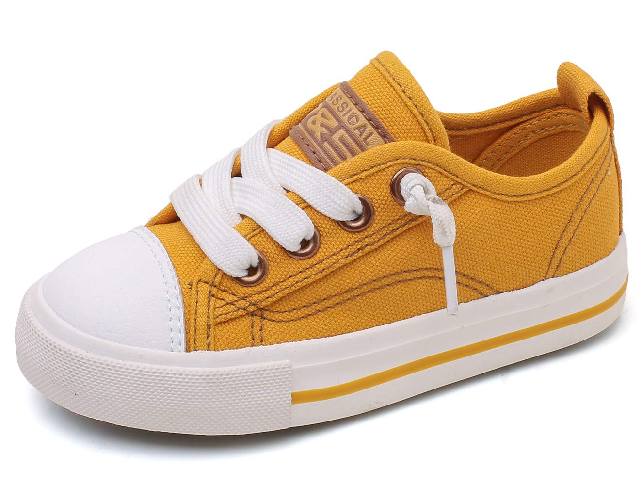 Dadawen Adjustable Slip-On Canvas Sneakers for Boys & Girls – Toddler, Little Kid & Big Kid Sizes | Comfortable Casual Shoes for School, Play & Everyday Wear