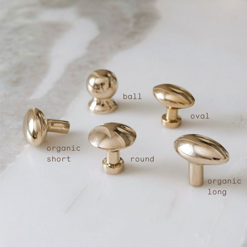 Vintage Roan Iris Unlacquered Solid Brass Cabinet Knob - Classic Hardware for Kitchen Cabinets, Dressers & Furniture Restoration