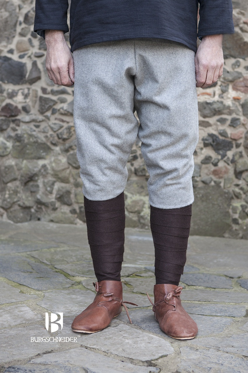 Viking Wool Thorsberg Pants - Medieval Norse Trousers in Fenris Grey | LARP, Reenactment & Historical Costume
