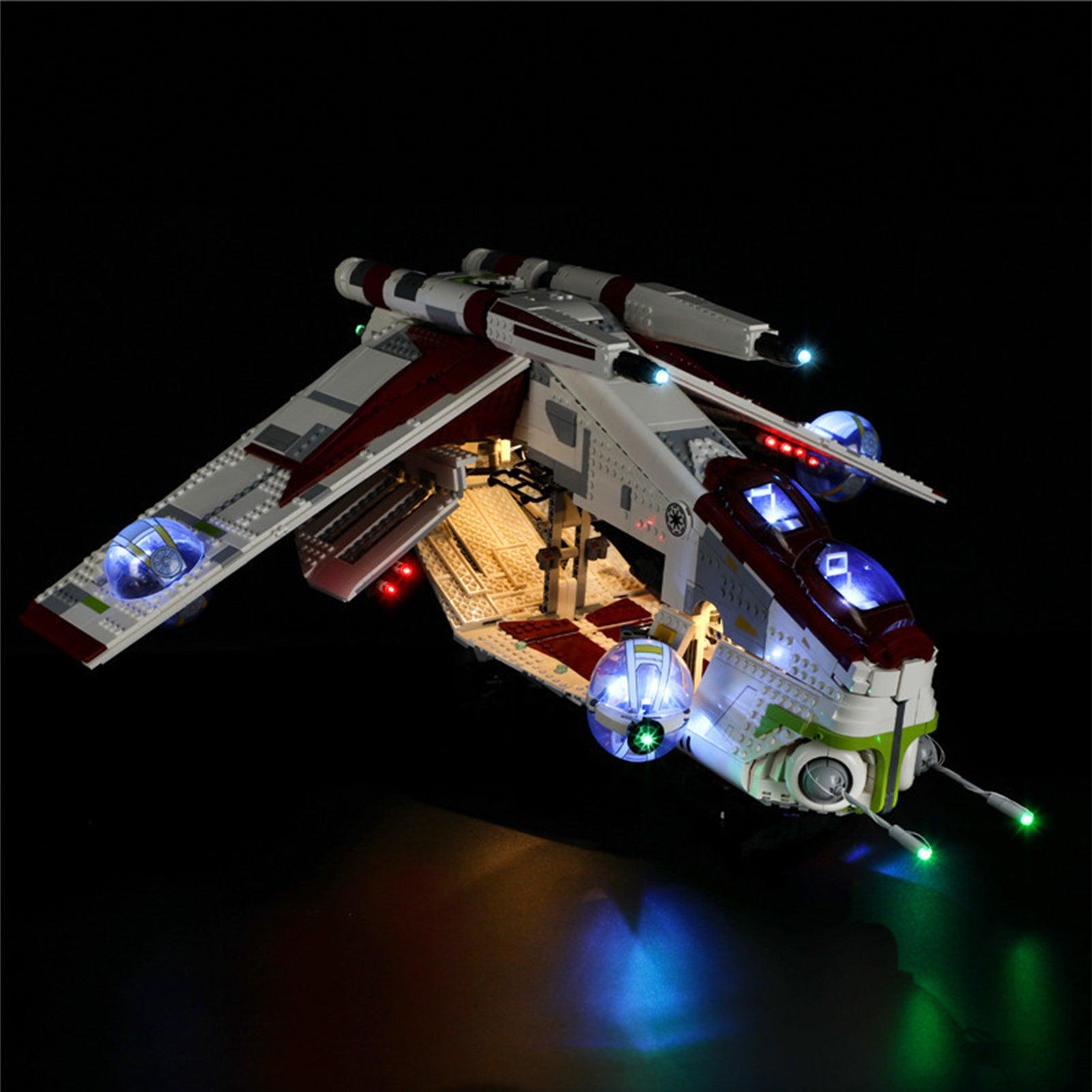 LEGO Star Wars Republic Gunship 75309 Light Kit - LED Lighting Set for Building Blocks - Enhance Your Star Wars Model Collection (Perfect for Display & Night Lighting)