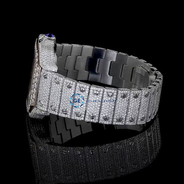 Luxury Iced Out Rainbow Numeric Rapper Watch for Men - Hip Hop Style Bling Diamond Watch for Parties, Concerts & Special Events