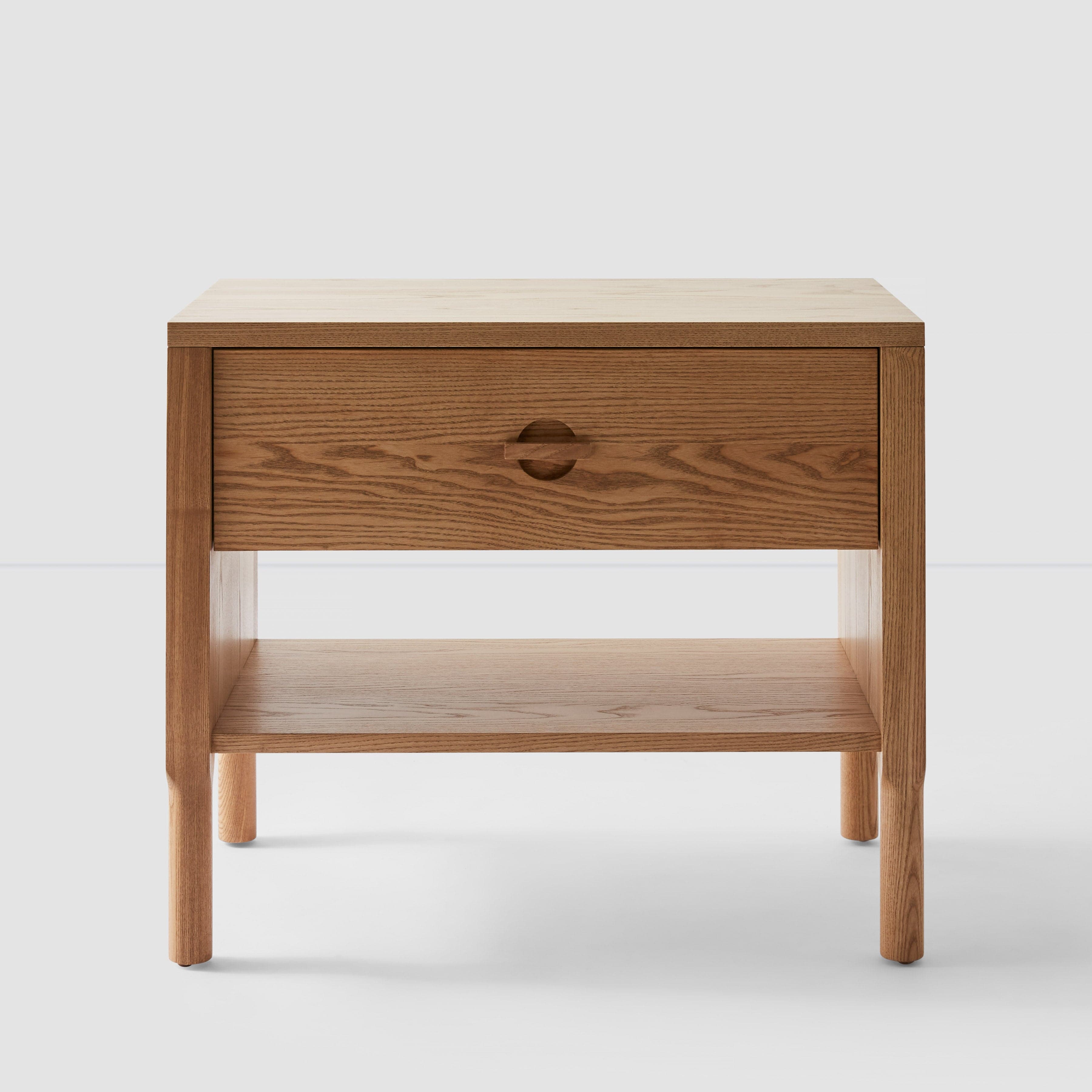 Stylish Avon Nightstand with Drawer - Modern Bedside Table for Bedroom, Living Room, or Office - Perfect for Storage and Decor