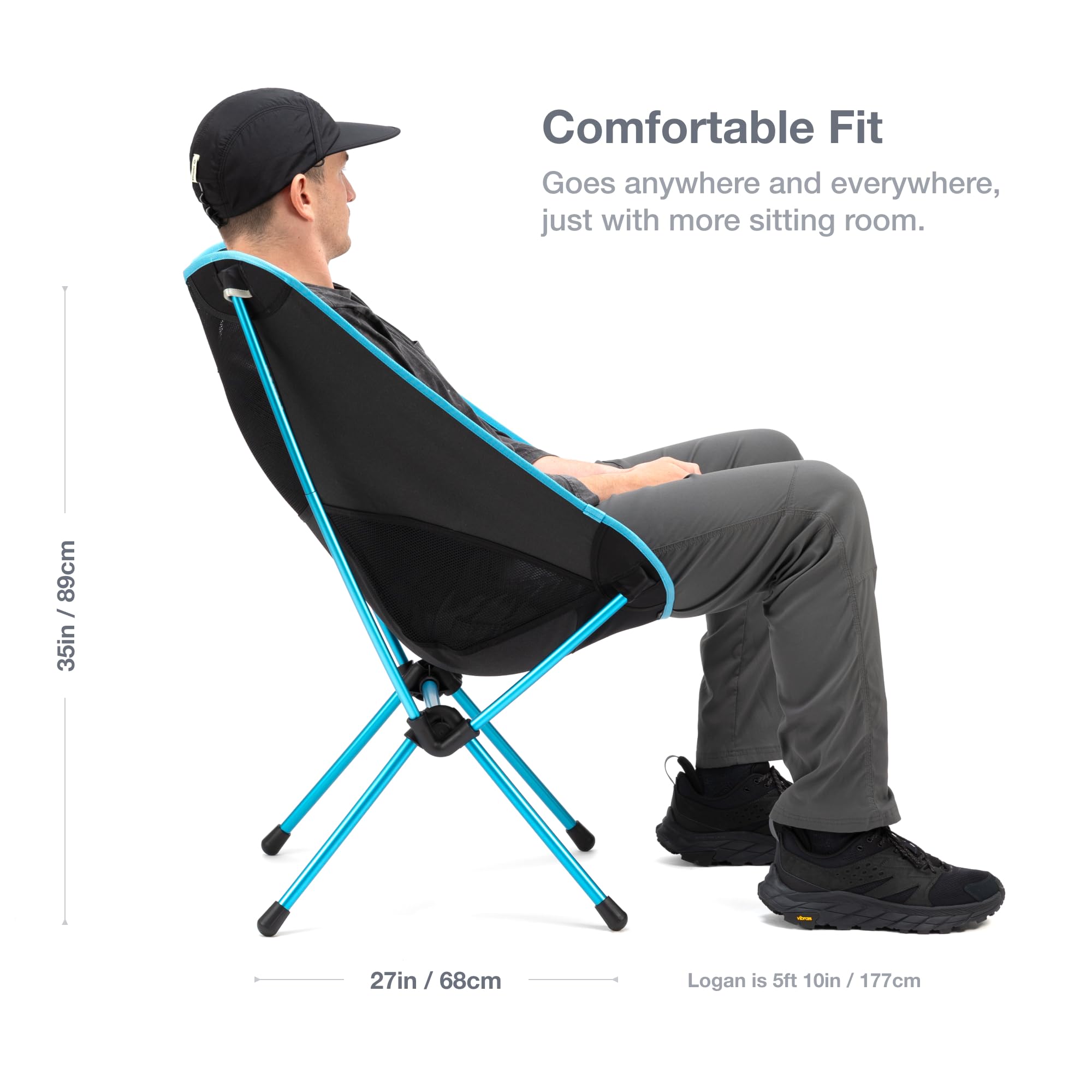 Helinox Chair One XL - Lightweight Portable Folding Camping Chair for Outdoor Adventures, Backpacking, Beach & Picnic | Compact & Durable Design