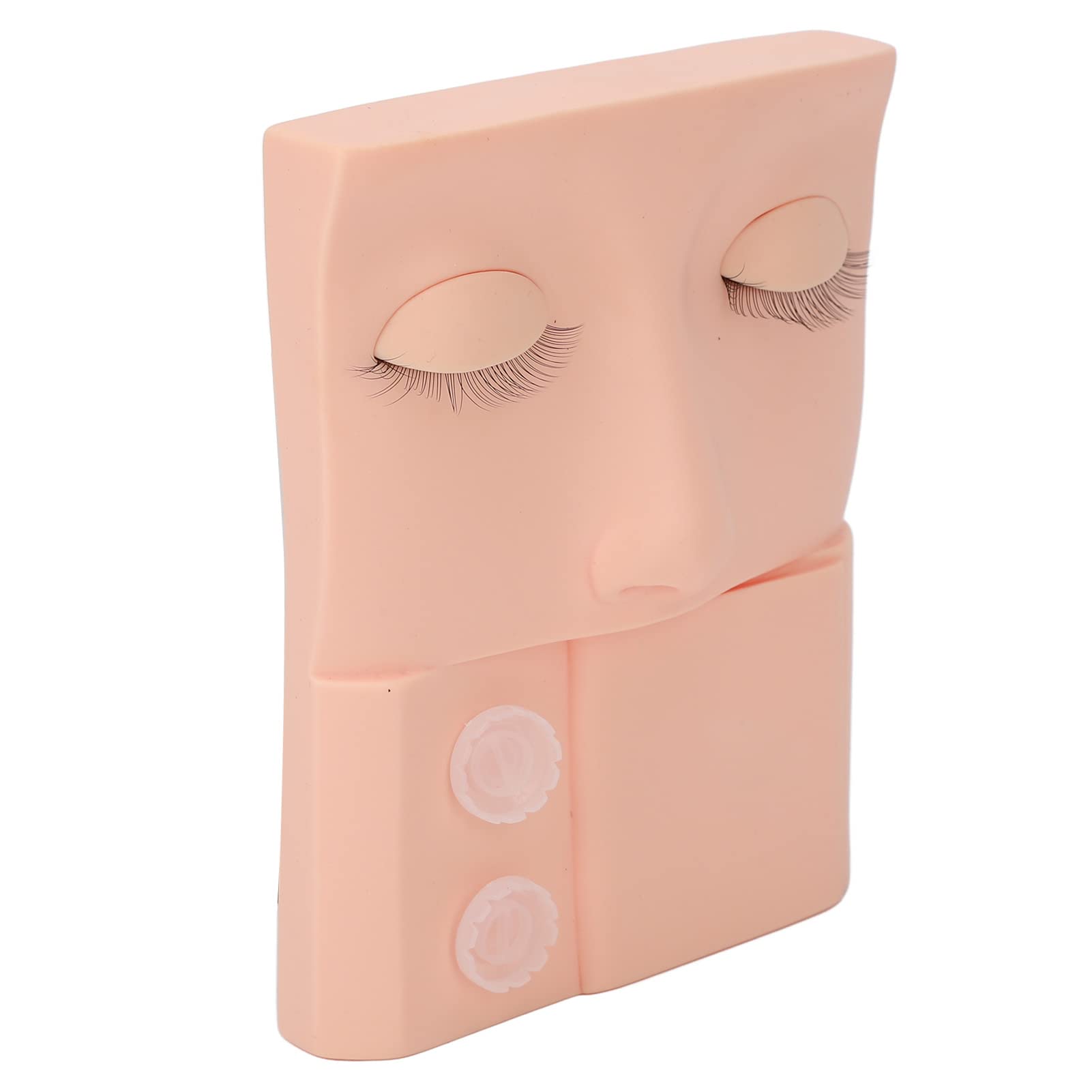 Professional Pink PVC Lash Mannequin Head with Replaceable Eyelids for Eyelash Extension Practice - Perfect for Makeup Training, Salon Practice & Beauty School Students