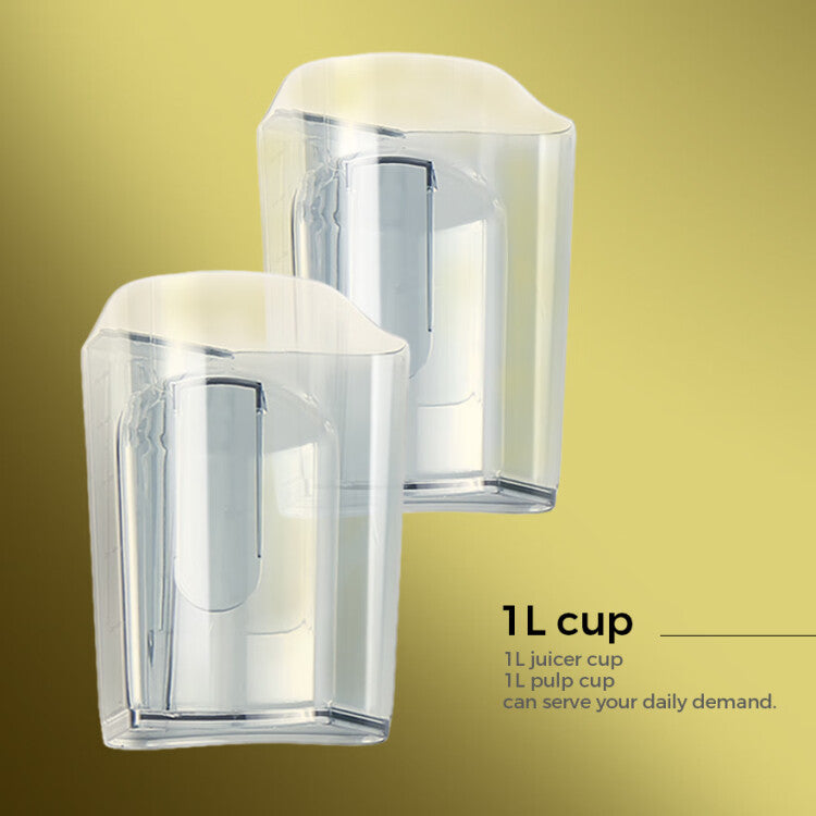 Empava Cold Press Slow Juicer in Gold (BLDR01) - Healthy Juice Extractor for Fruits & Vegetables - Perfect for Home, Gym & Office Use
