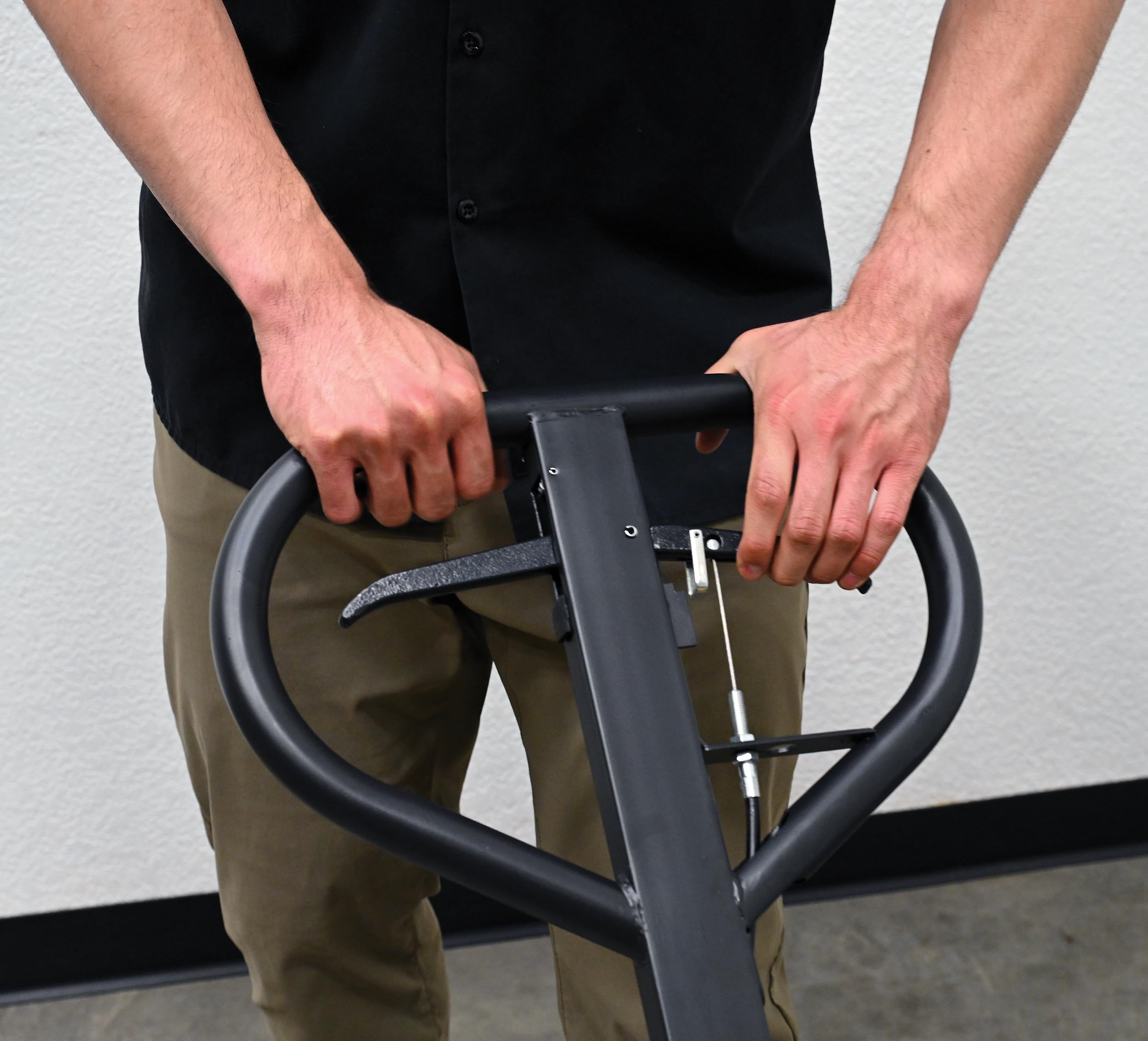 Vestil PM5-2748-DMHB Electric Pallet Jack with Dead Man Hand Brake - 5500 lb Capacity, 48