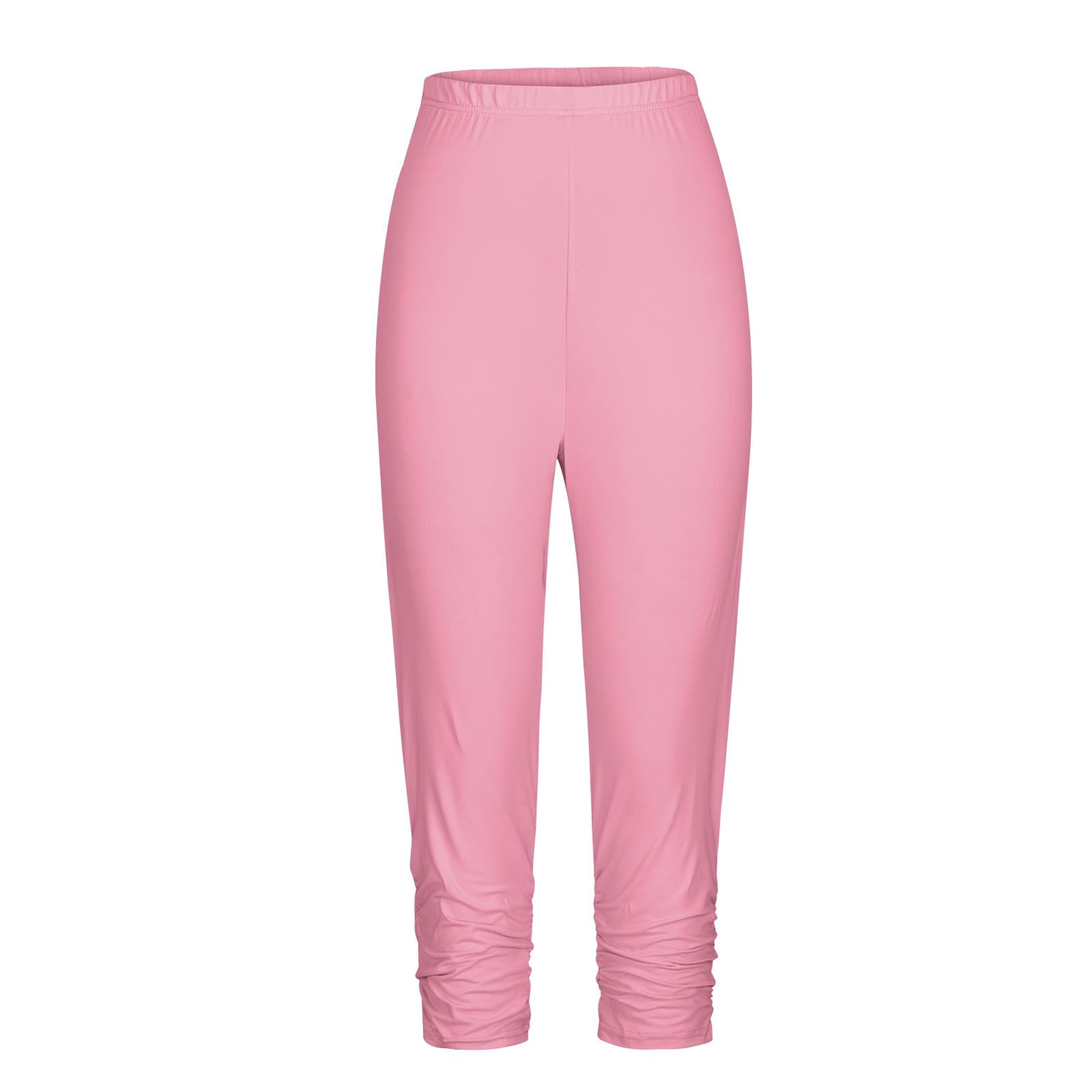 LCMTWX High Waisted Jeggings for Women - Stretchy Calf Elastic Cropped Leggings, Bodybuilding Workout Pants (Black) | Perfect for Yoga, Gym & Casual Wear
