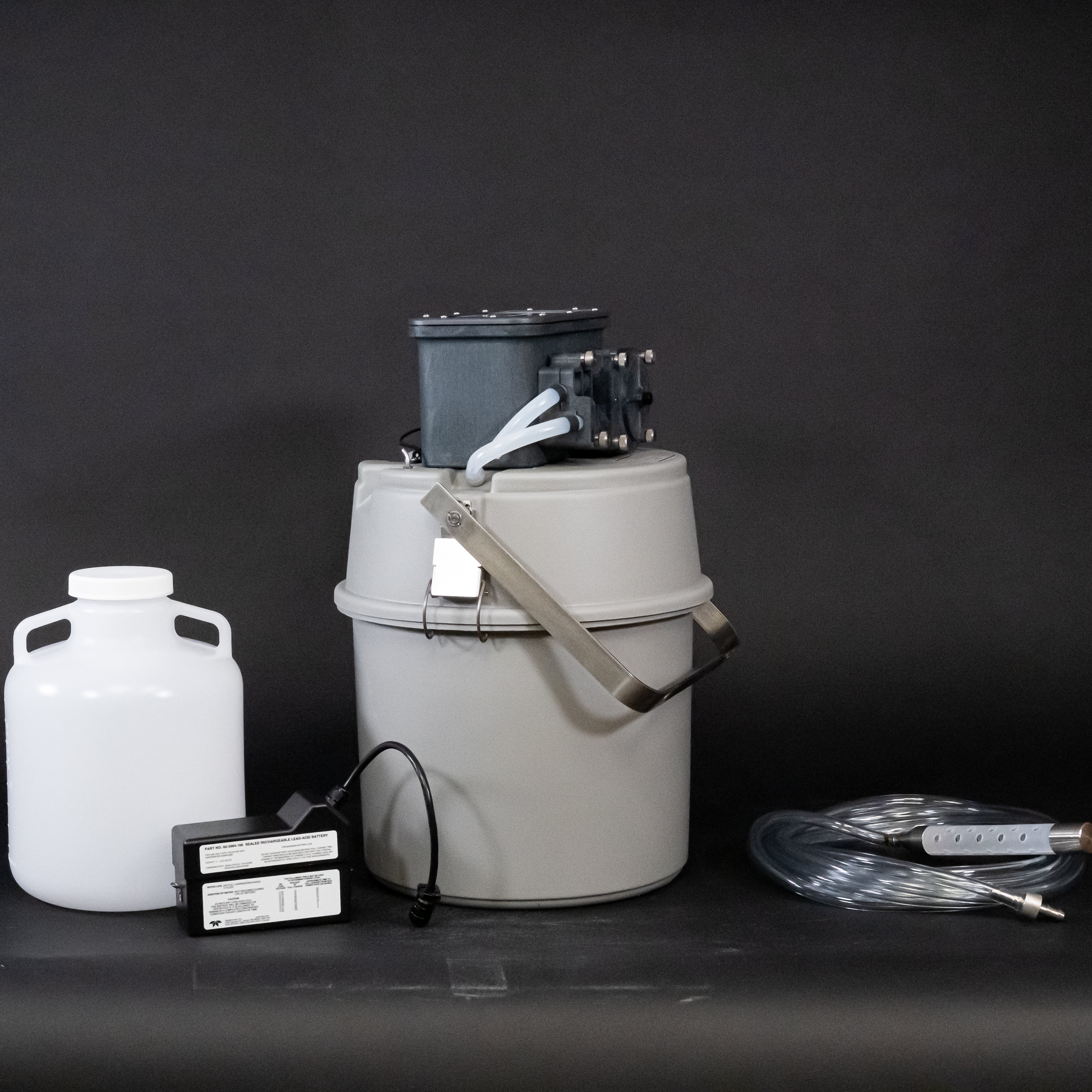 GLS Sampler Package - 1 Polyethylene 2.5 Gallon Bottle for Chemical Storage, Liquid Transport & Industrial Use | Durable Plastic Container for Laboratories, Factories & Home DIY Projects