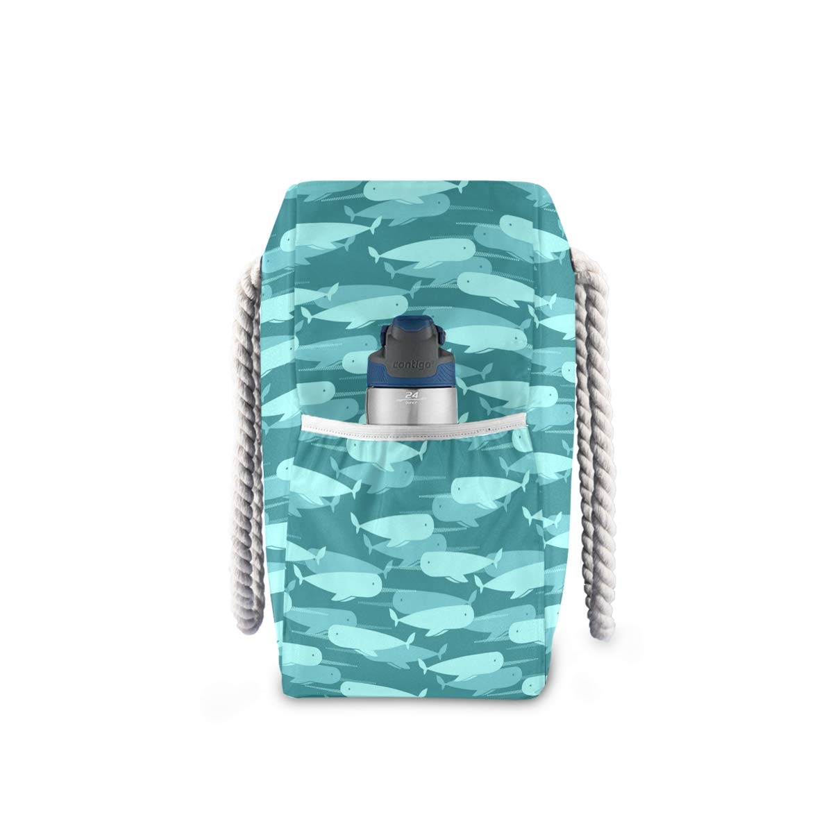 SUABO XXL Beach Tote Bag with Cotton Rope Handles - Perfect for Women's Travel & Pool Days