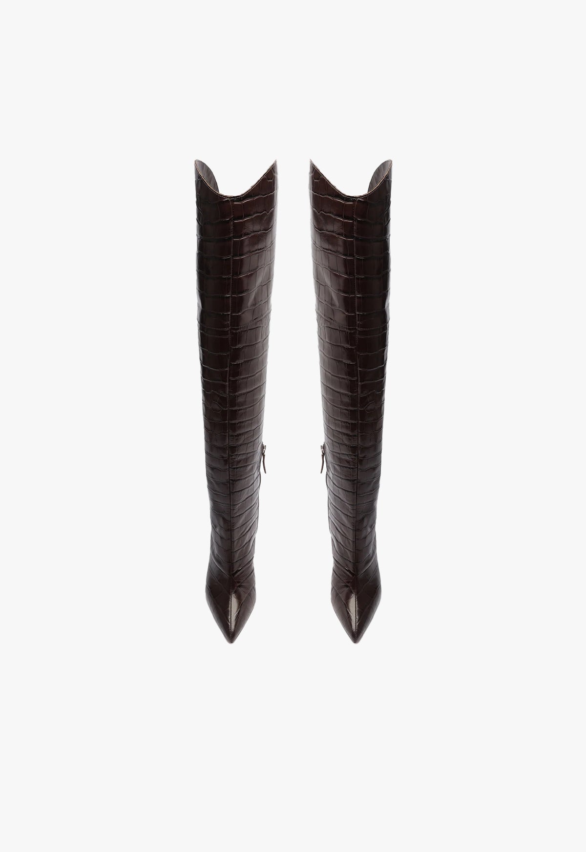 Maryana Women's Over The Knee Leather Boots - Stylish High Heel Thigh High Boots for Winter, Party & Night Out