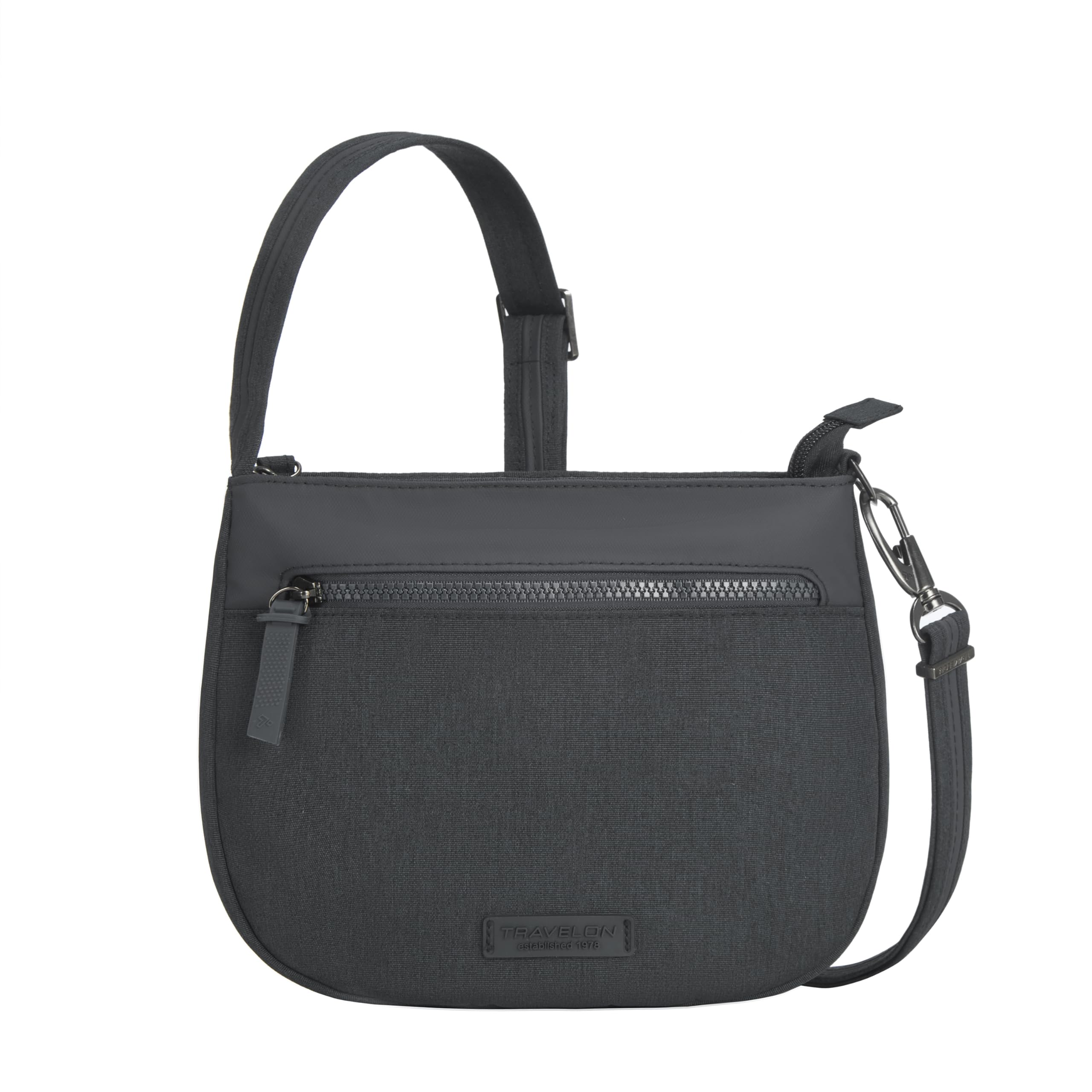Travelon Anti-Theft Metro Saddle Crossbody Bag - Secure RFID Blocking Purse for Women - Perfect for Commuting, Travel & Daily Use