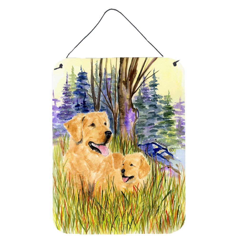 Golden Retriever Metal Wall Art - 12x16 Inch Aluminum Sign for Kitchen, Bar, Bathroom & Front Door Decor | Durable Hanging Plaque for Home & Office | Dog Lover Gift Idea | Perfect for Pet-Friendly Spaces & Rustic Interior Design