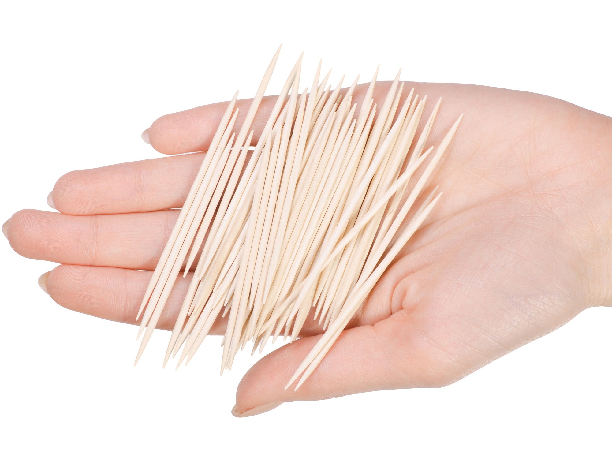 Bamboo Wooden Toothpicks 3000 Count - Round Strong Splinter-Free Toothpicks for Teeth Cleaning, Appetizers, and Party Snacks - Perfect for Home, Restaurants, and Catering Events