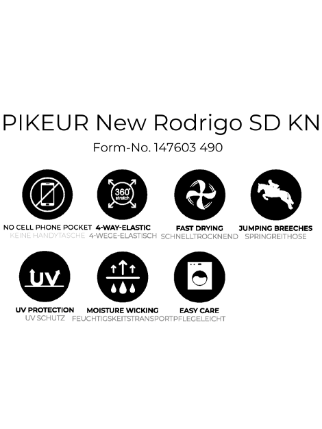 Pikeur New Rodrigo Men's Riding Breeches - Equestrian Horse Riding Pants for Dressage & Show Jumping