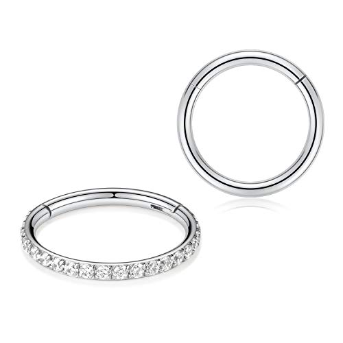 Style1:Silver with Clear CZ