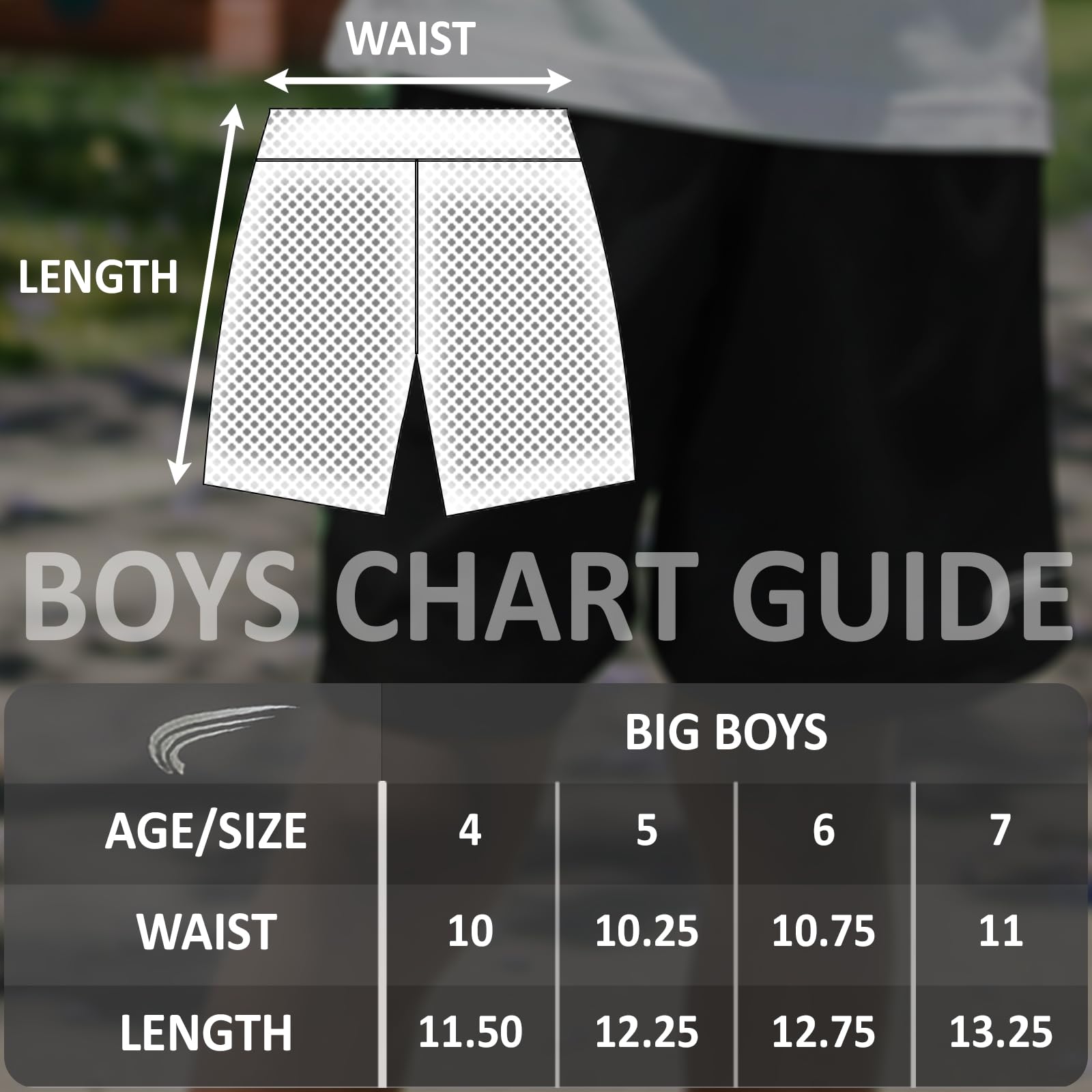 BROOKLYN'S BEST 4 Pack Boys Active Shorts with Elastic Waistband & Pockets – Quick Dry Durable Athletic Wear for Running, Gym & Outdoor Play