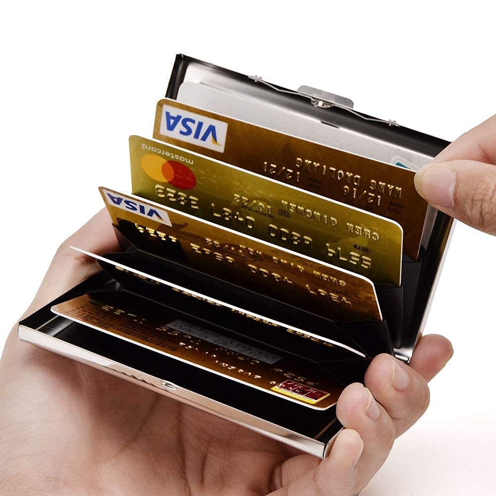 EASTNIGHTS RFID Blocking Credit Card Holder Wallet - 2 Pack Slim Minimalist Card Case for Men & Women - Perfect for Travel, Business & Everyday Use