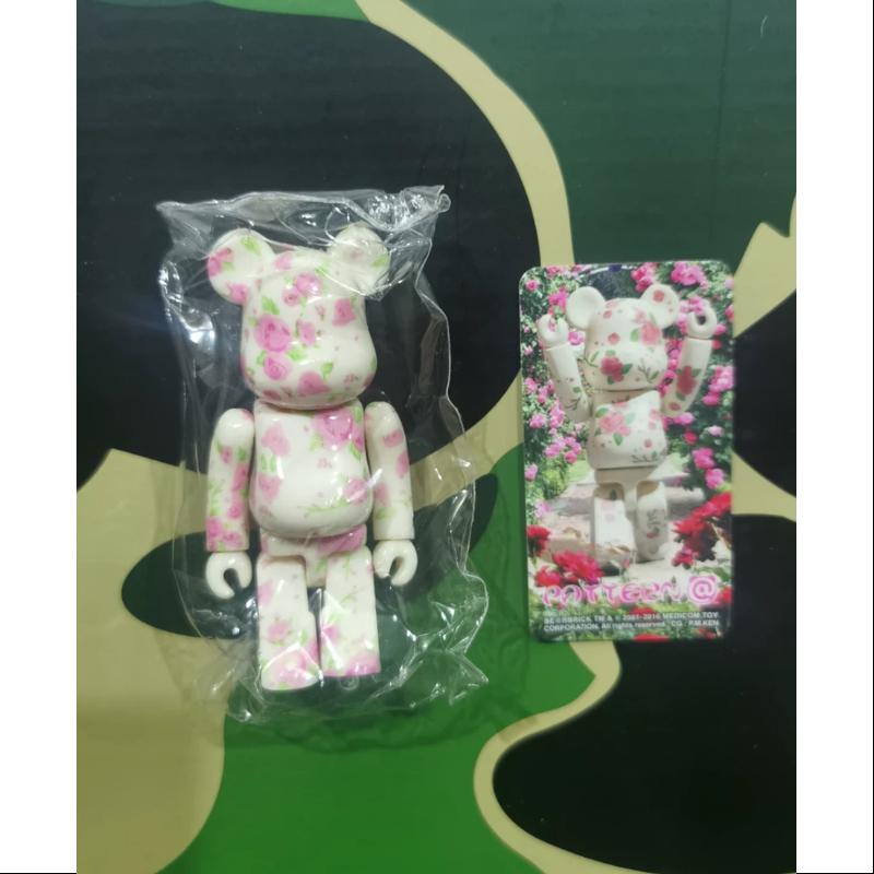 Bearbrick Series 32 PATTERN Rose 100% Collectible Art Toy - Limited Edition Vinyl Figure for Display, Gift & Anime Fans Collection - Perfect for Home Decor, Office Display & Pop Culture Enthusiasts