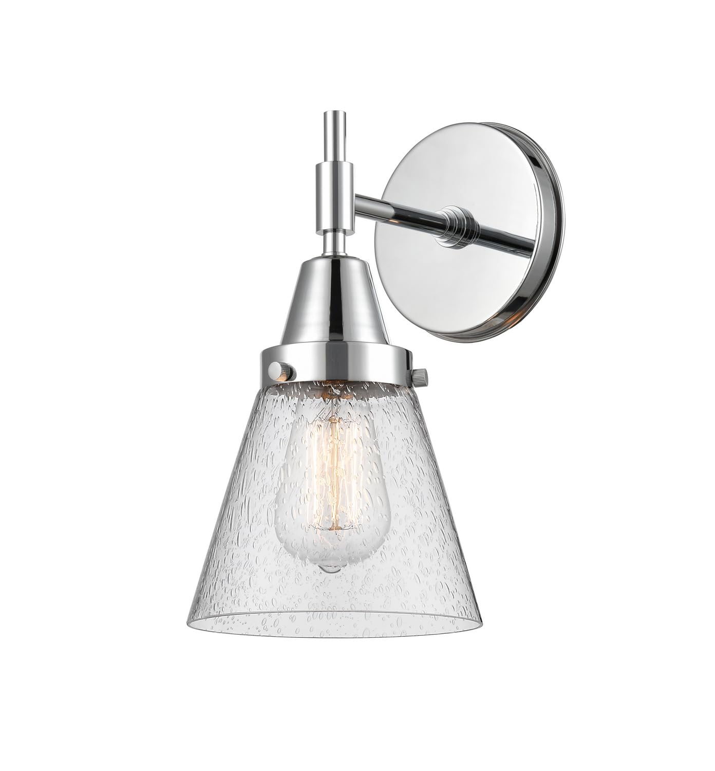 Innovations 447-1W-PC-G64-LED Chrome Finish Transitional LED Wall Sconce Light Fixture - Perfect for Bedroom, Hallway, and Living Room Lighting Decor