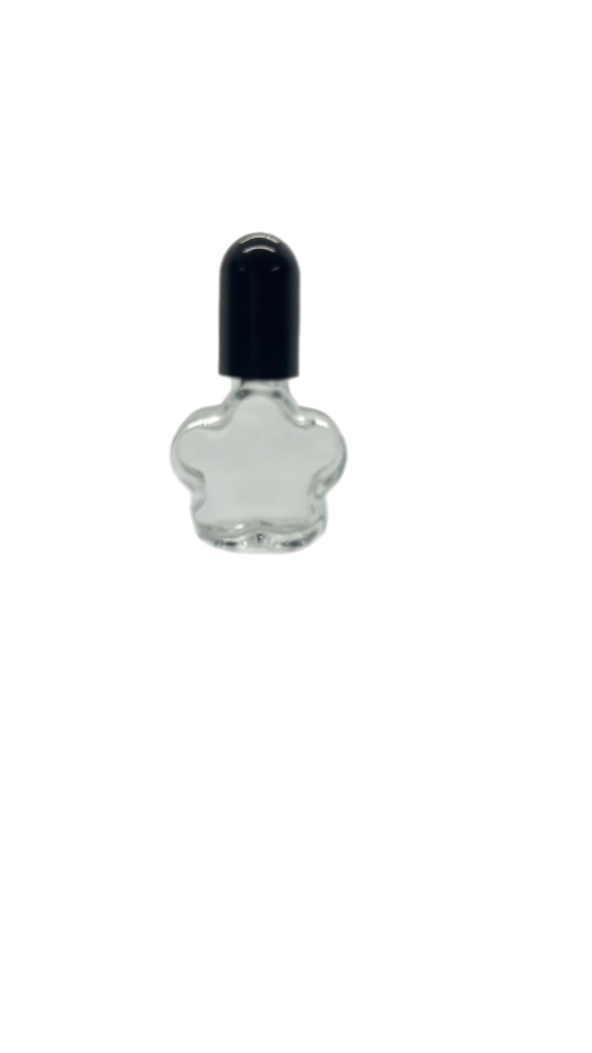 Refillable 1 Dram (1/8 oz) Flower-Shaped Glass Bottles - 5 Pack Empty Containers for DIY Essential Oils, Perfumes & Aromatherapy | Travel-Friendly Crafts & Home Decoration | Perfect for Gifts, Wedding Favors & Spa Treatments