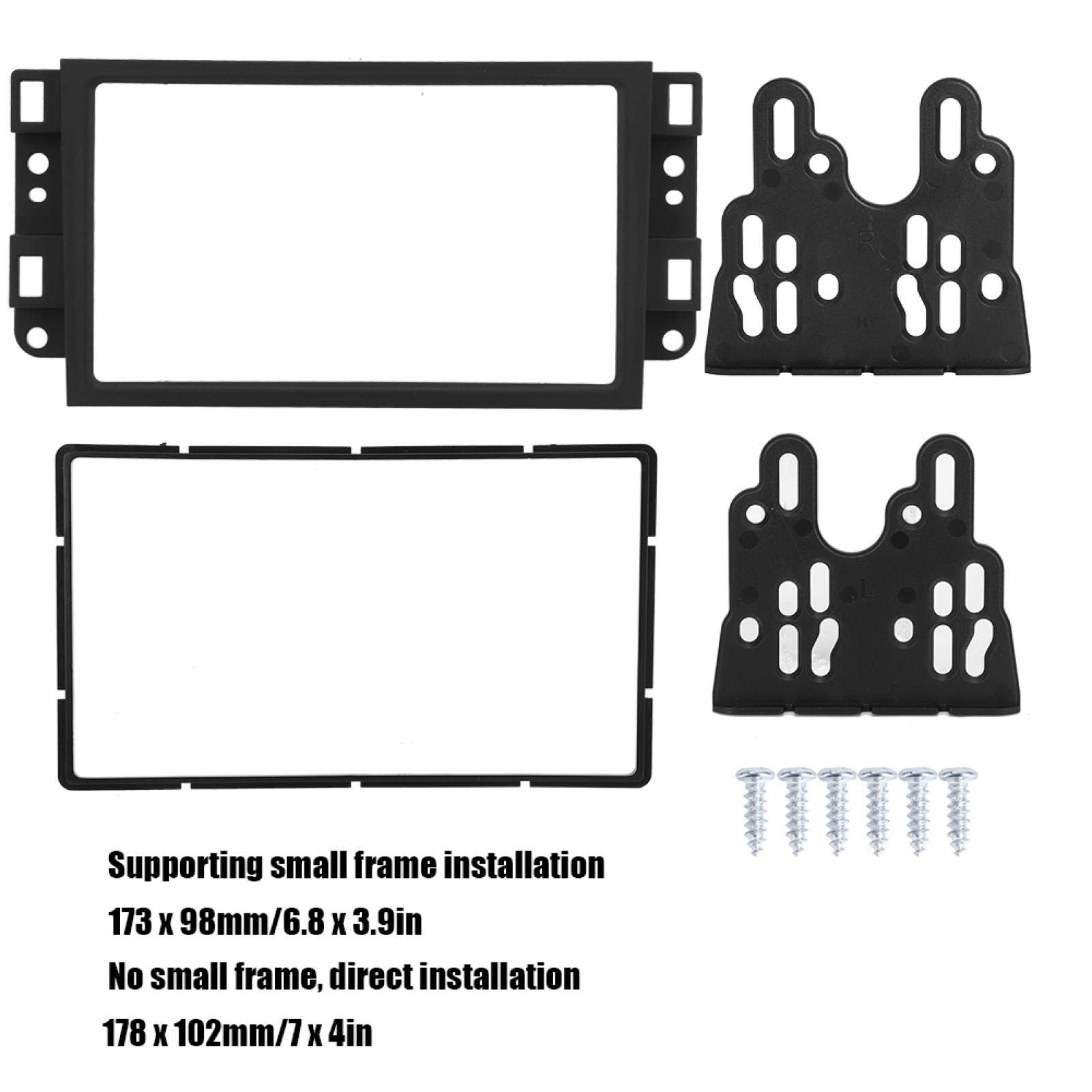 2 DIN Car Stereo Frame Mounting Kit for Chevrolet Captiva/Lova T1y532 - Double DIN Radio Dash Bezel Panel with DVD Player Installation | Perfect for Car Audio Upgrade & Dashboard Customization